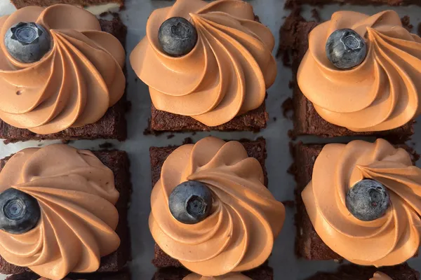 Brownies s čokoládovým krémom
