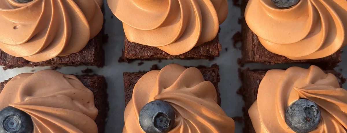 Brownies s čokoládovým krémom