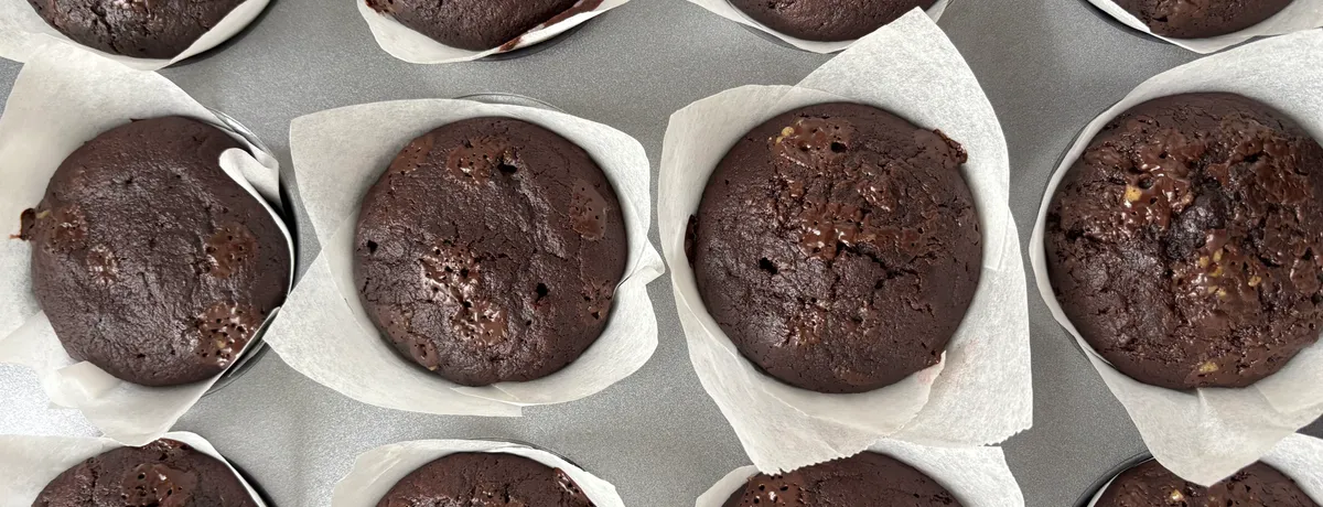 Čokoládové muffiny z červené řepy
