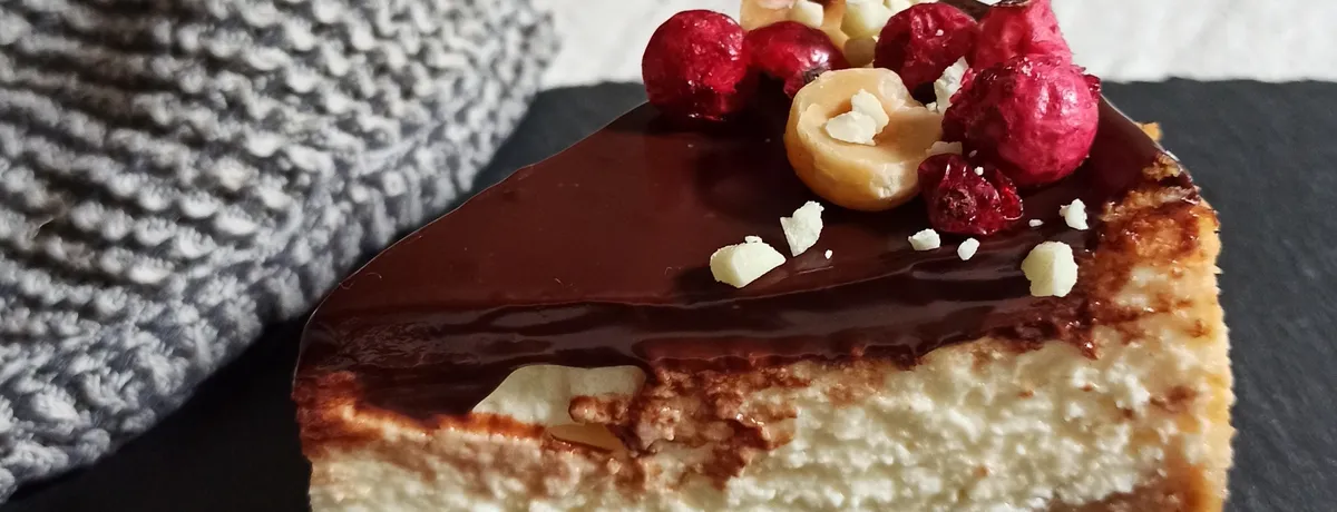 Cheesecake s čokoládovou polevou